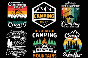 Camping t shirt design vector. camping vector. Mountain t shirt design vector