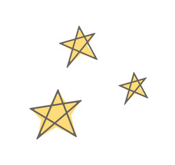 pastel stars doodle