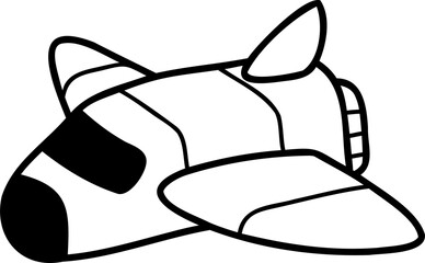 Hand Drawn cute plane illustration