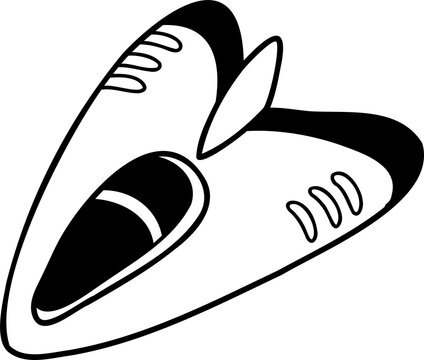 Hand Drawn Cute Plane Illustration