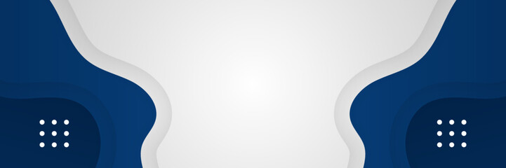 Modern abstract gradient dark navy blue banner background