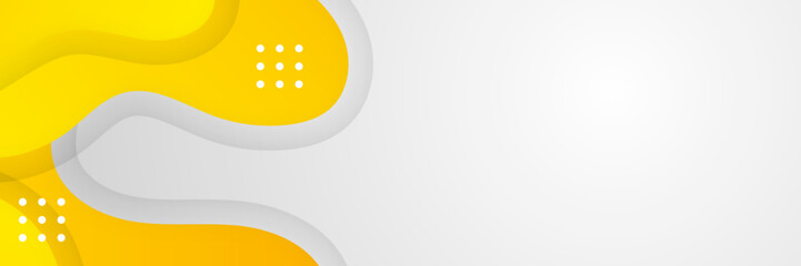 Minimal orange yellow white geometric shapes abstract modern background design. Design for poster, template on web, backdrop, banner, brochure, website, flyer, landing page, presentation, and webinar