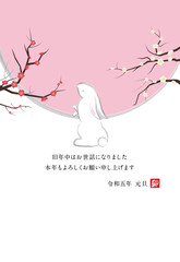 2023年 令和五年 卯年 うさぎ年 年賀状