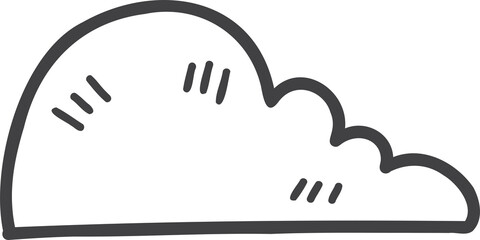 Hand Drawn cute clouds illustration