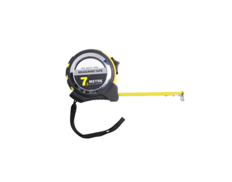 Measuring tape with a 750-centimeter length isolated , PNG file