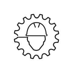 vector illustration of a construction worker