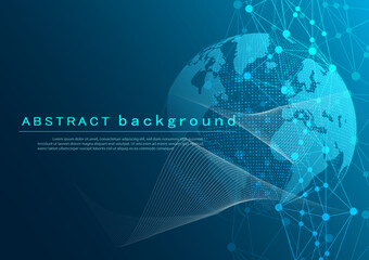 Internet technology model communication network connection concept background image