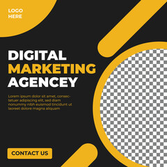 Digital marketing agency and corporate social media post template 