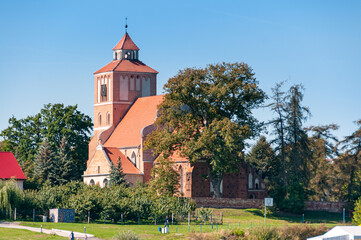 Fototapeta premium Church of St. Jadwiga in Nieszawa, Kuyavian-Pomeranian Voivodeship, Poland 