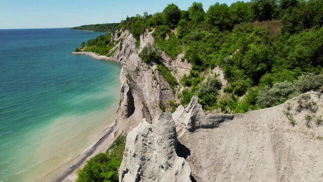 Scarborough Bluffs Arial Drone Footage