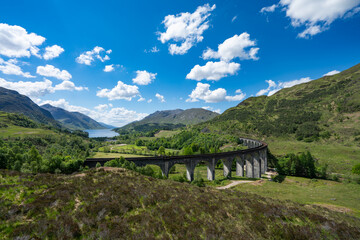 Glenfinnan Railway Viaduct in Scotland