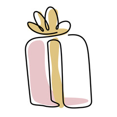 christmas present gift box glowing ornament for christmas tree decoration