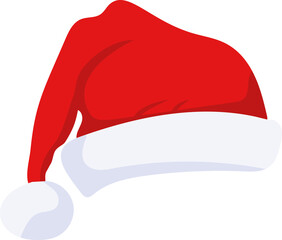 Santa Claus red hat - obrazy, fototapety, plakaty