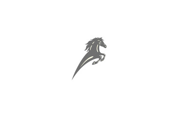 Illustration vector graphic of horse. Good for logo