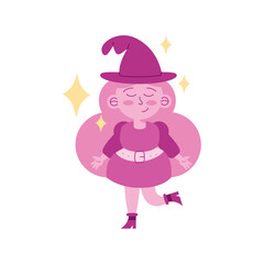 halloween pink witch