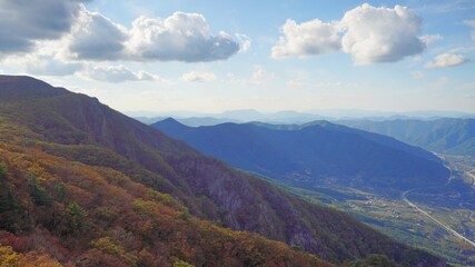 Fototapeta na wymiar Landscape of Cheonwangsan Mountain in Miryang, South Korea