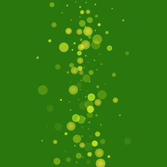 Green glitter on a green background. Explosion of confetti. Vector festive background. Summer, spring print. Abstract element of design for new year, christmass, birthday, wedding card, banner, poster