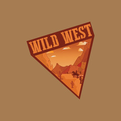 Wild West Illustration Vector Art