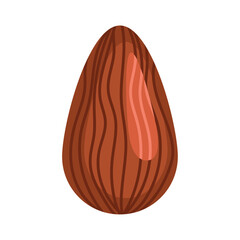 almond nut seed icon