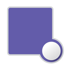 Infographic element with empty label 