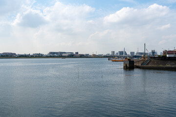 多摩川河口の風景