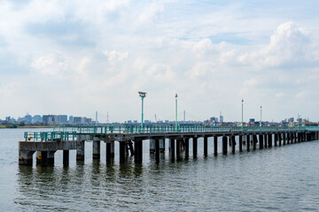 多摩川河口の風景
