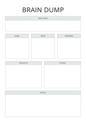 Simple Brain Dump planner