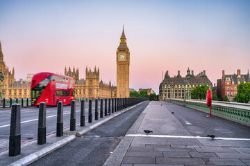 Naklejka na ściany i meble Big Ben at sunrise in London. England
