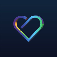 3D Heart Icon, Valentine, Banner, Pride Month, Heart, Rainbow, Pride Month Valentine Heart, 