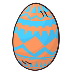 Easter eggs Paschal eggs image as cartoon colorful style for the Christian feast of Easter, which celebrates the resurrection of Jesus.
