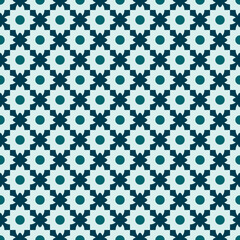 Floor or wall ceramic tile design, seamless pattern. Vector illustration. Patchwork background, geometric texture