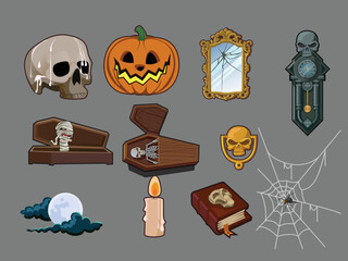 Halloween icon set