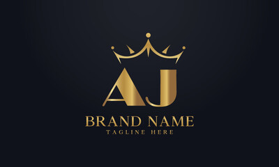 King crown logo design vector and extra bold queen symbol