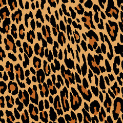 Leopard, cheetah and jaguar print seamless pattern. Animal skin print seamless pattern design.