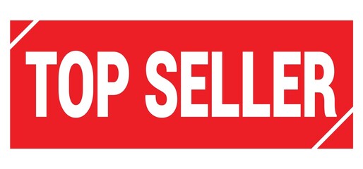 TOP SELLER text written on red stamp sign.