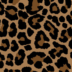 Leopard, cheetah and jaguar print seamless pattern. Animal skin print seamless pattern design.