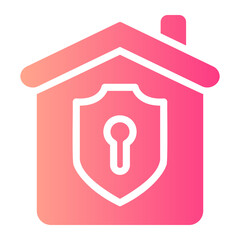 home security gradient icon