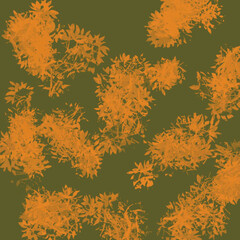 autumn leaves seamless pattern