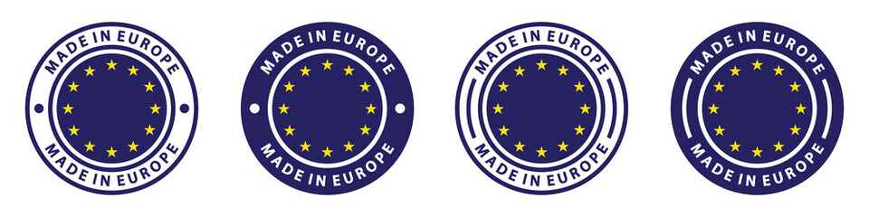 Made in europe icon. Made in EU icon, vector illustration