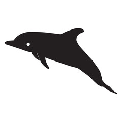 dolphin icon logo vector design, this image can be used for logos, icons, and more