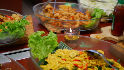 Delicious food specially served looks so delicious it makes people hungry