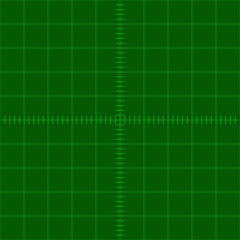 Oscilloscope screen technology, flat grid for engineering measurements lab