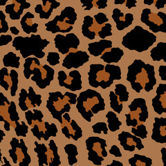 Leopard, cheetah and jaguar print seamless pattern. Animal skin print seamless pattern design.