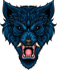 Vector illustration of japanese wolf