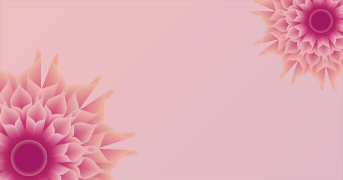 3D floral abstract background, 3d flowers sakura