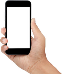 hand holding smartphone