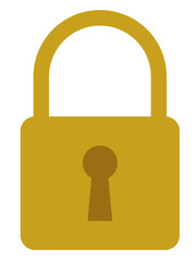 シンプルな南京錠