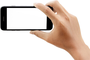 hand holding smartphone