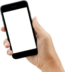 hand holding smartphone