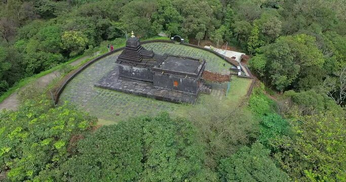 A panoramic view of ancient hindu temple